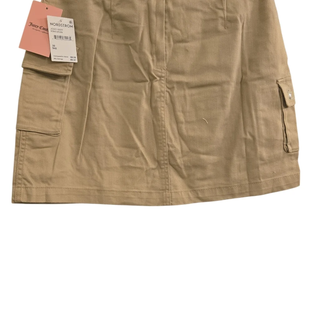 Juicy Couture Cargo Mini Skirt Y2K Belted Streetwear Size : 30 - Picture 6 of 11